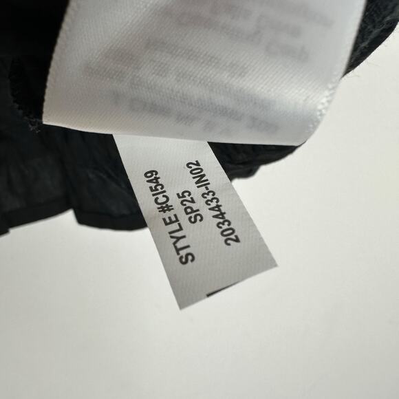 J.Crew Hyacinth Top Cotton Poplin Smocked Cinched Waist Classic Black Small NWT - Picture 7 of 9